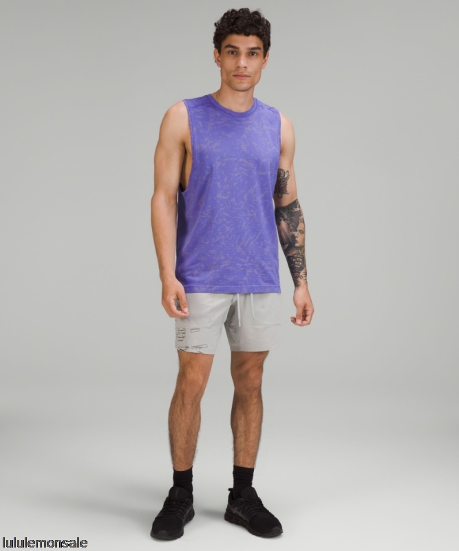 Lululemon Deutschland DELULU975 | Metal Vent Tech ärmelloses Shirt 20 Block Floral Prosecco